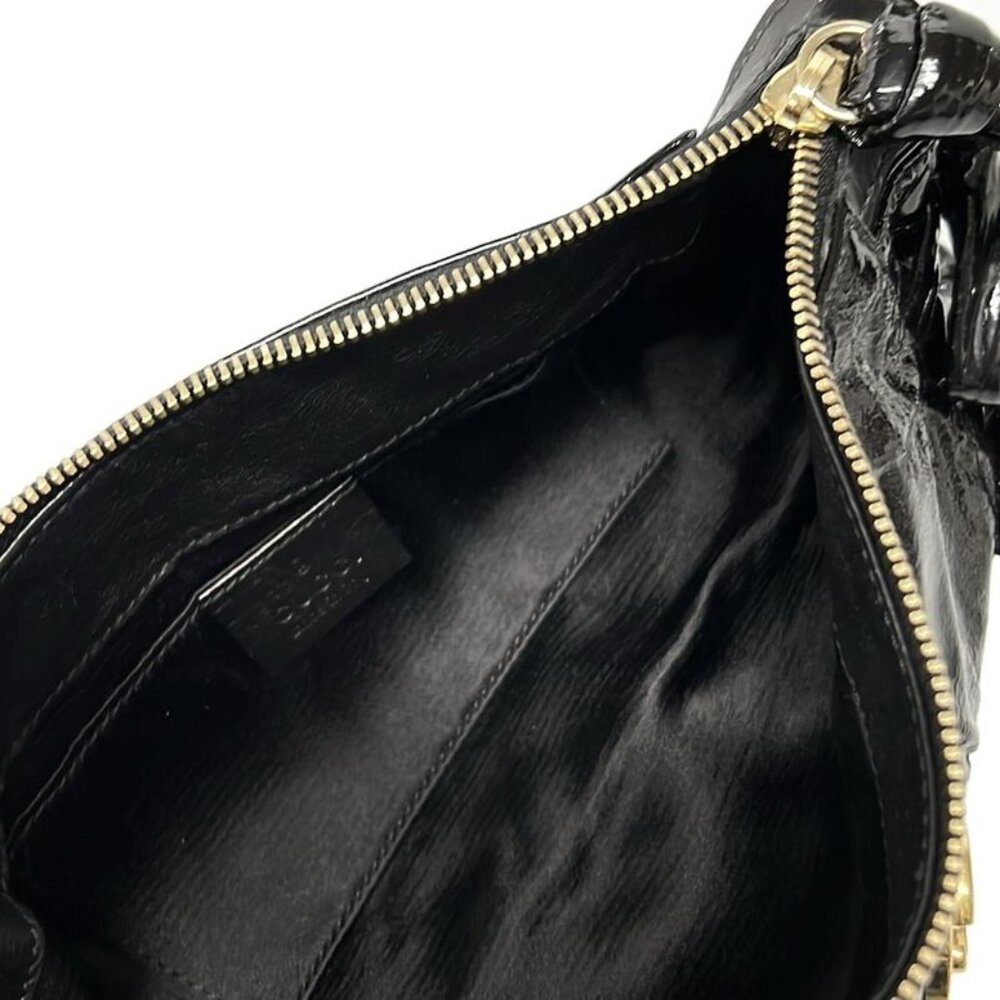 Gucci Clutch Hysteria Black Ribbon Leather - Picture 7 of 11